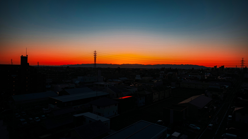 今日の夕景(2020.11.2...