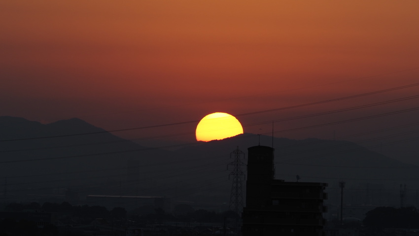 今日の日の出(2021.09....