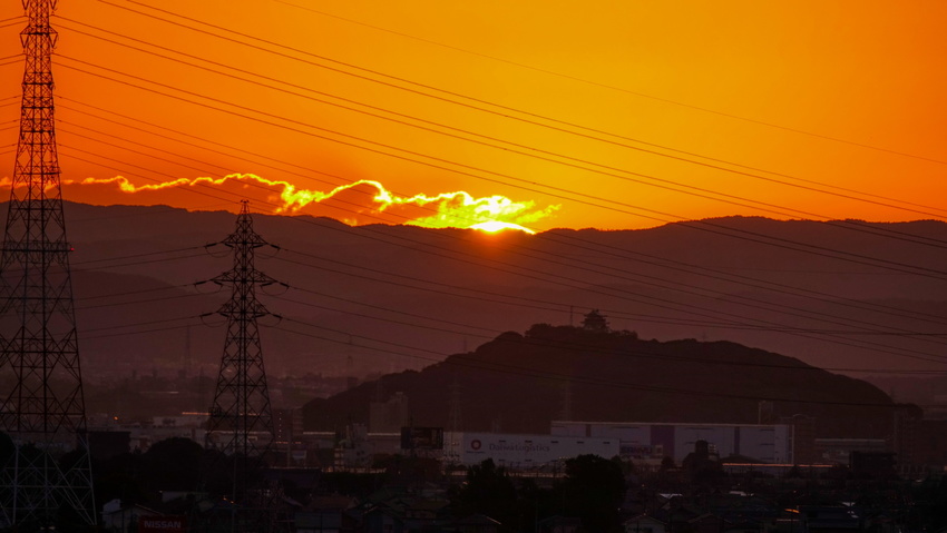 今日の日の出(2021.10....