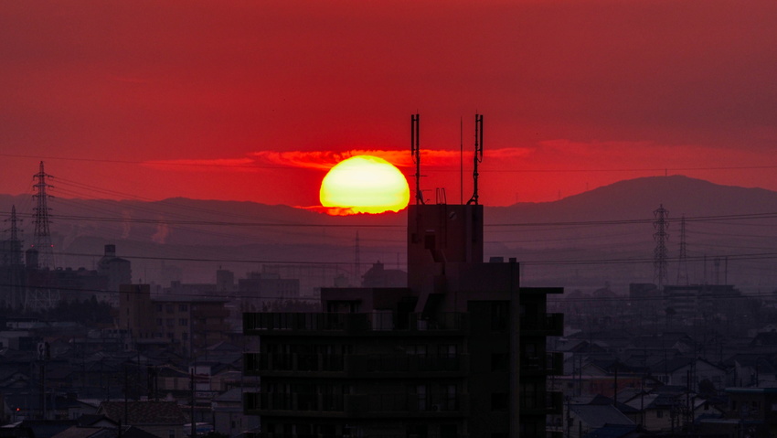 今日の日の出(2021.12....