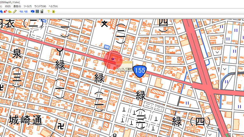 このような赤丸表示が出来ます。
