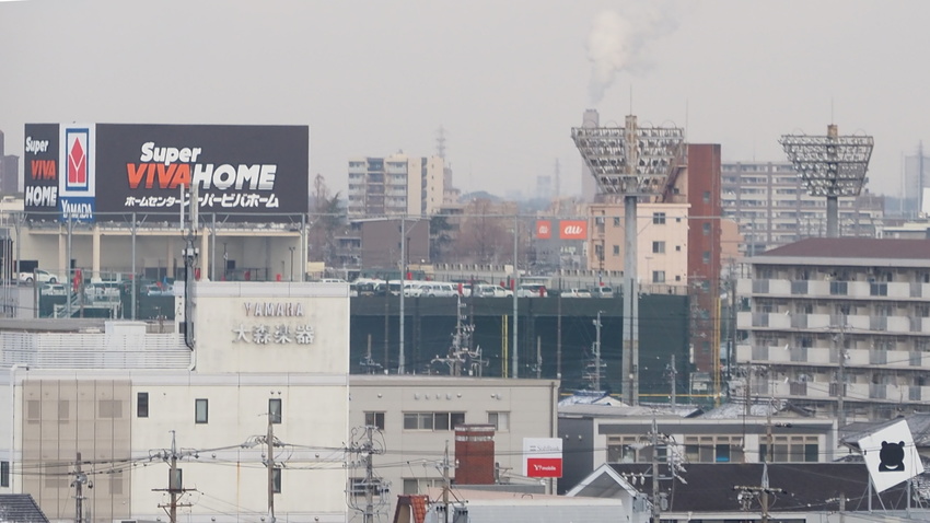 右下我社の看板
