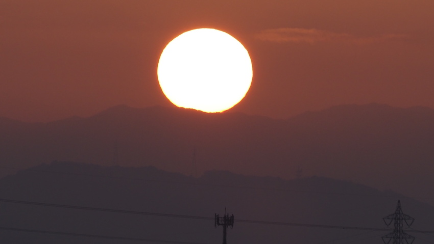 今日の日の出(2022.04....