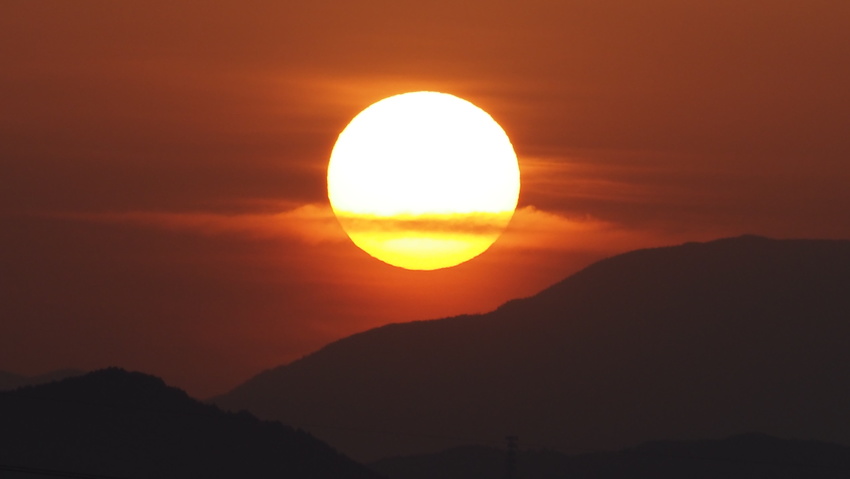 今日の日の出(2022.04....