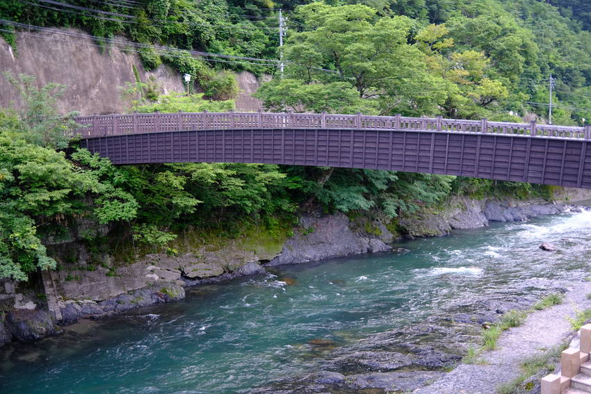 木曽町福島の朝