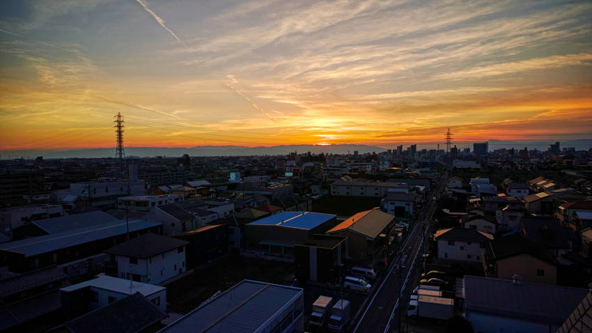 今日の夕景(2022.10.0...