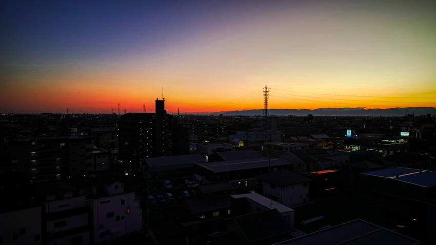 今日の夕景(2022.10.3...