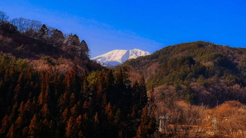 間近に見る御嶽山
