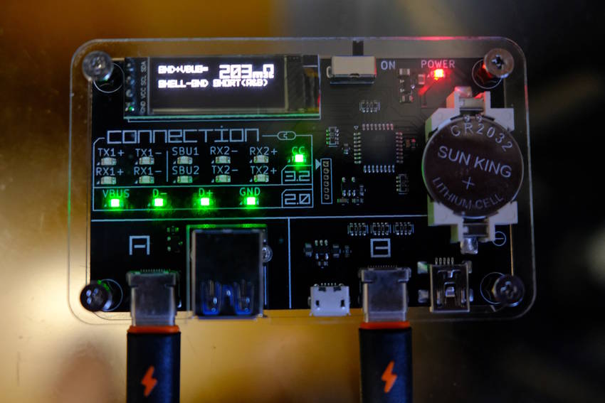 USBケーブルのTester