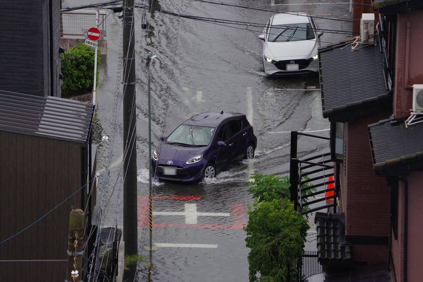大雨で洪水(2024.08.2...