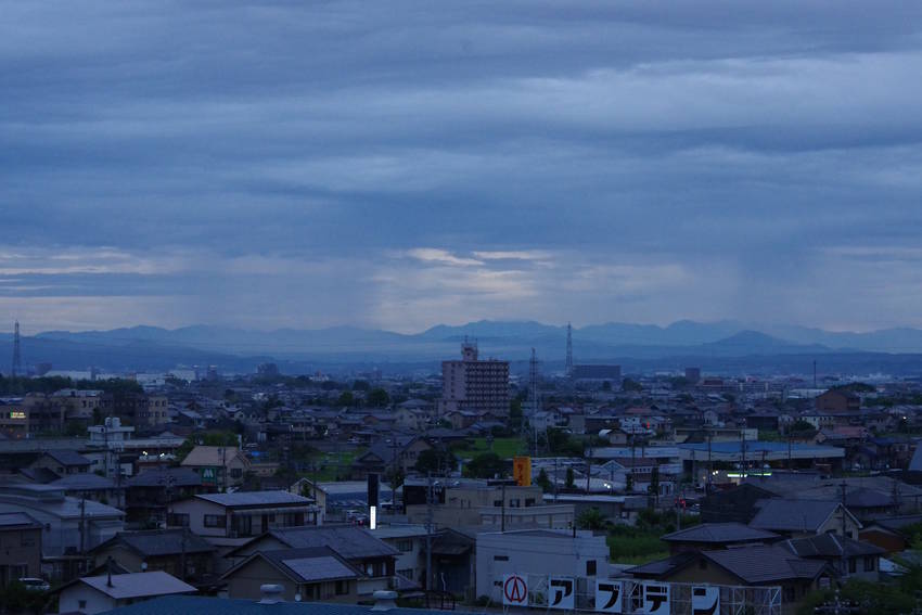 台風の影響で荒天