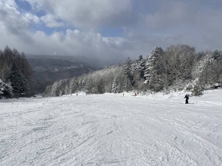 明日はスキーに出かけます