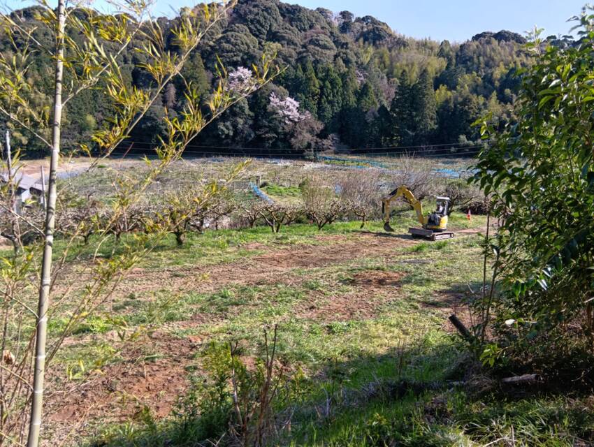 柿園閉鎖処理（はかどっています...