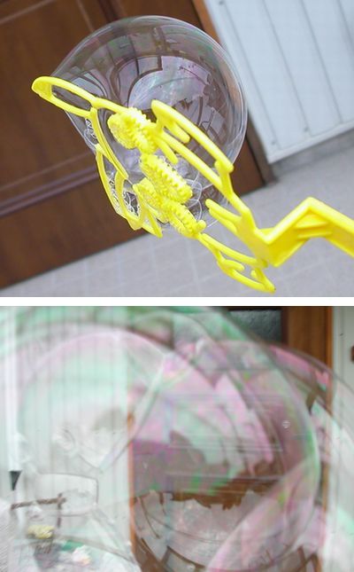 しゃぼん玉遊び
