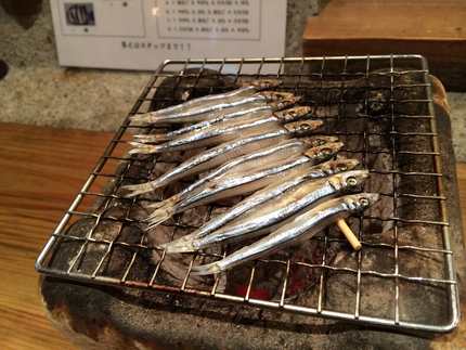 付きだしのキビナゴ