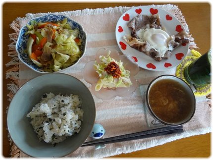 1月13日【朝の献立】
