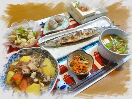 秋刀魚の塩焼き