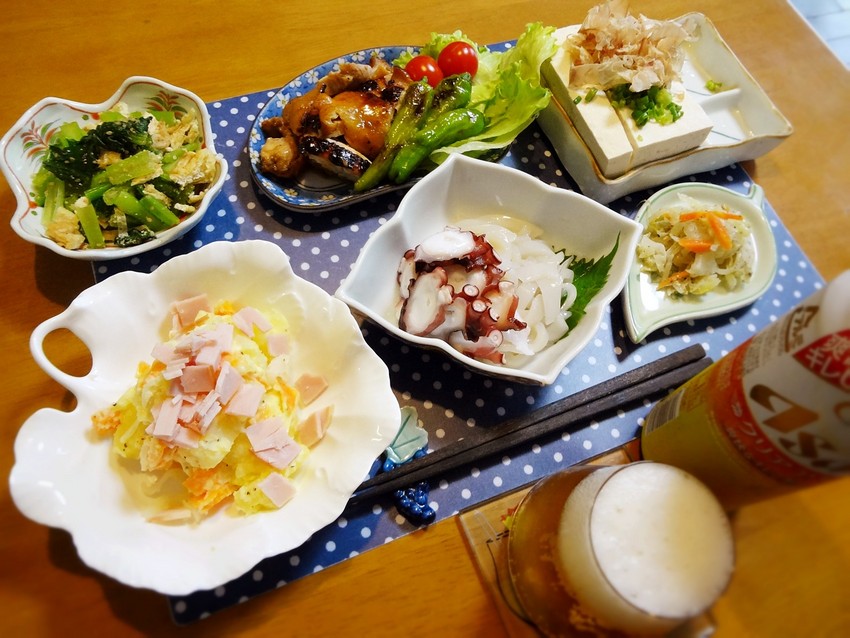蛸と烏賊の刺身