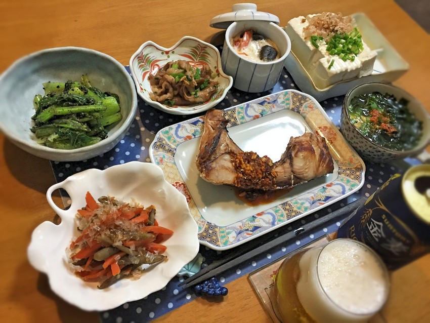 ブリカマ塩焼き