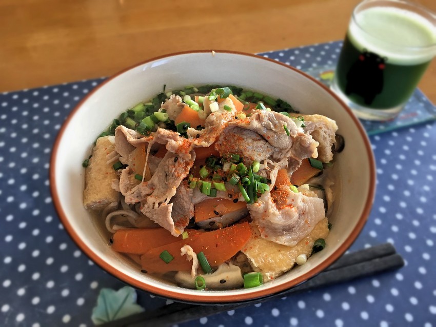 朝の肉蕎麦