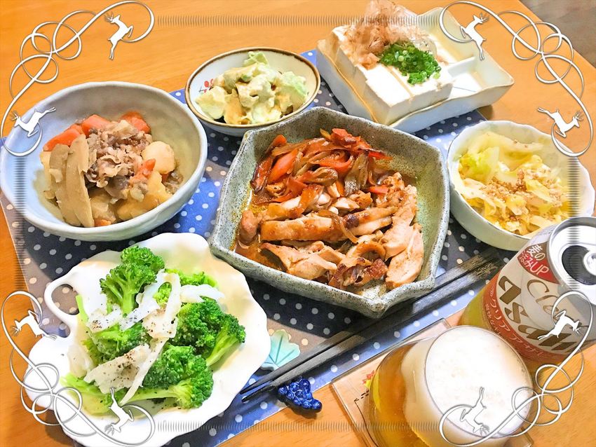 鶏ソテー＆牛肉じゃが