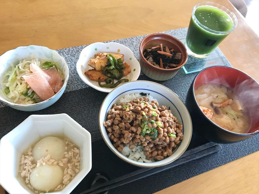 水戸納豆てんこ盛りご飯
