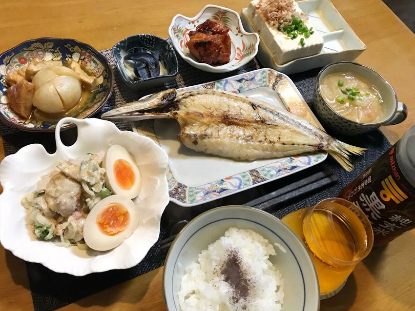 浜田市のカマスの開き焼き