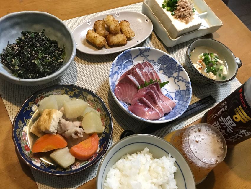 寒ブリの刺身