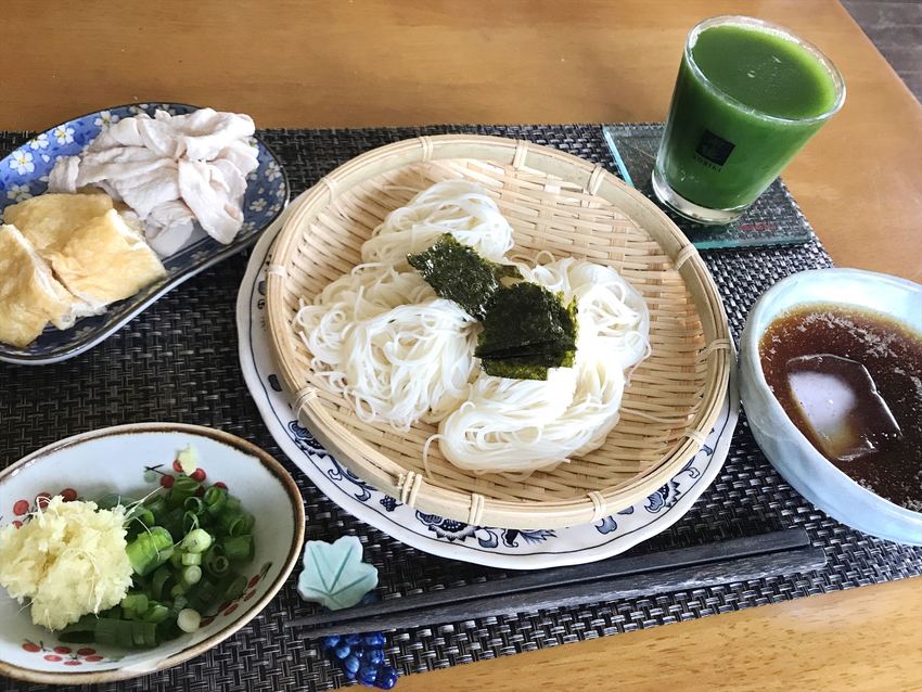 生姜たっぷりの三輪素麺