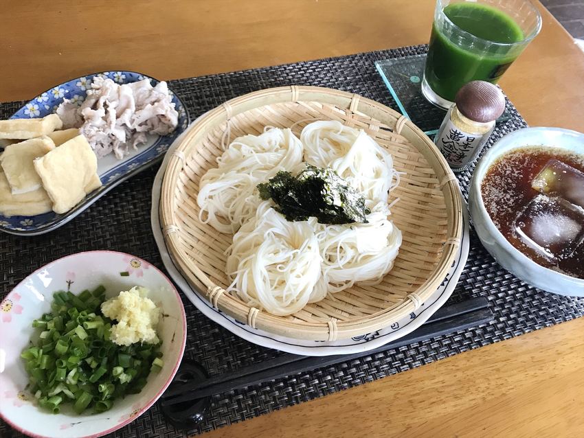 生姜たっぷりの三輪素麺