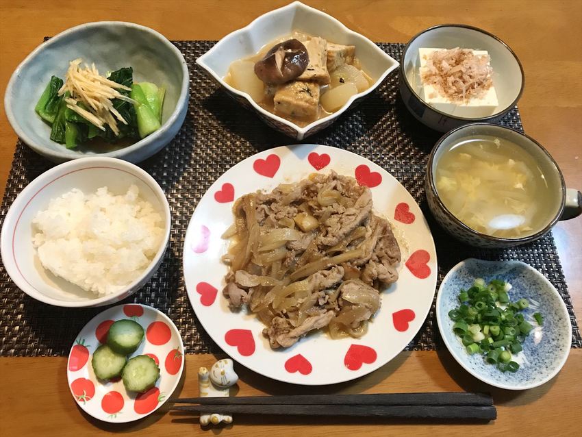 2021年2月の献立（豚肉生姜...