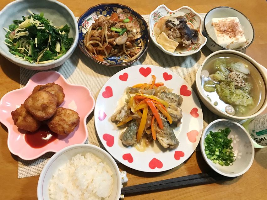 2021年3月の献立（小アジの...
