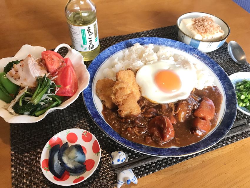 今日の献立（カレーライス）