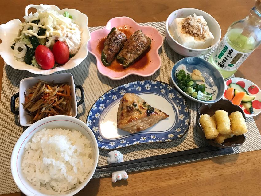カジキマグロの味噌漬け焼き定食
