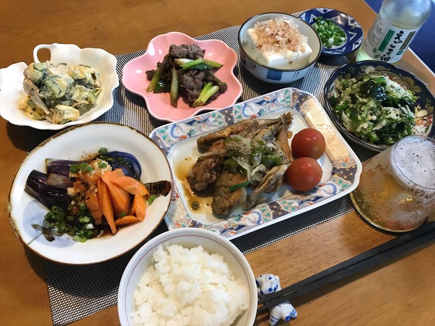 小アジのマリネ定食