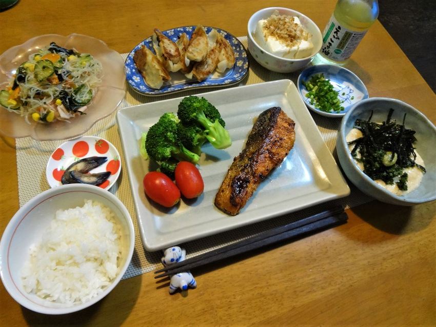 鮭のバター焼き定食