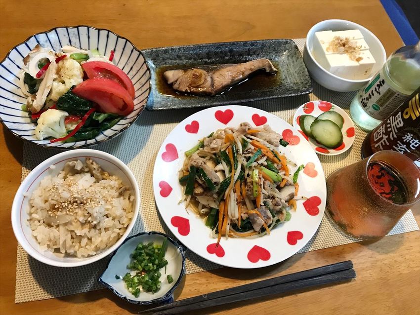 #野菜炒め定食