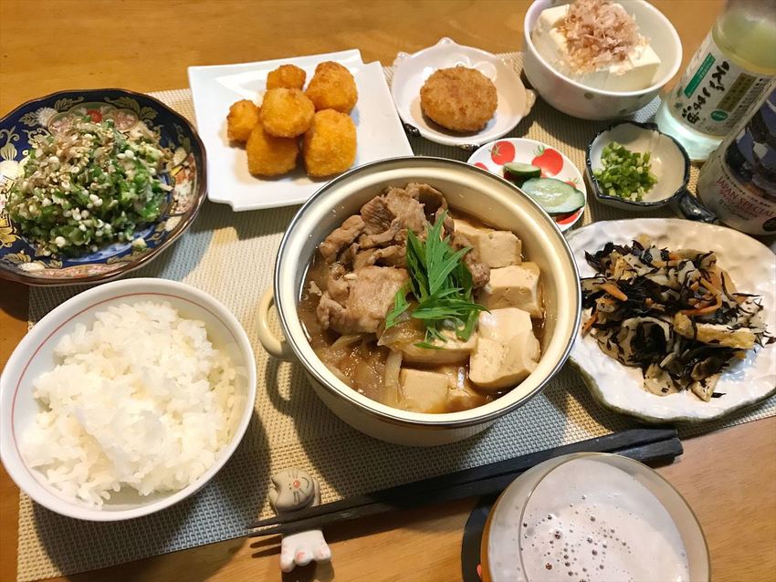 #肉豆腐定食 #今日の献立 #...