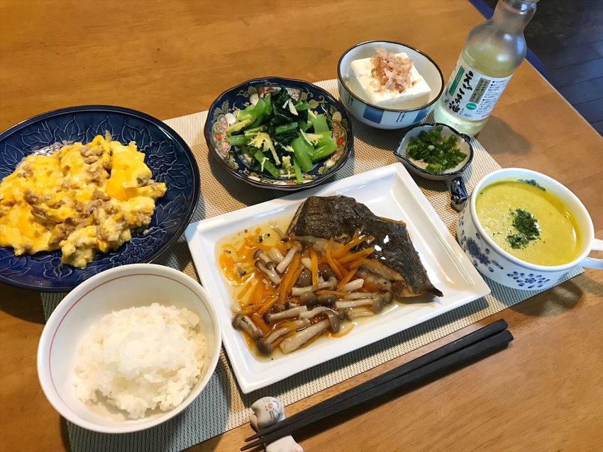 カレイの塩焼きあんかけ定食 #...