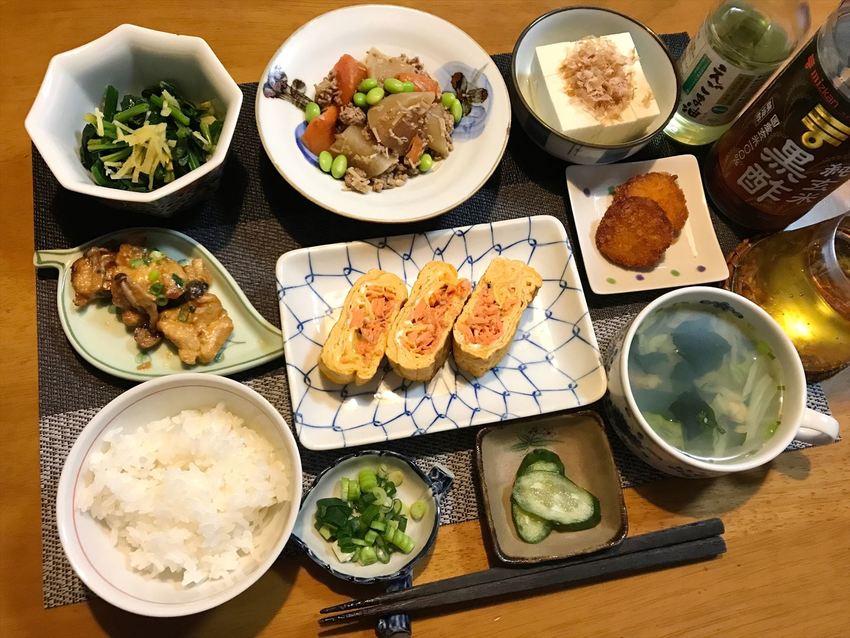 鮭の玉子焼き定食