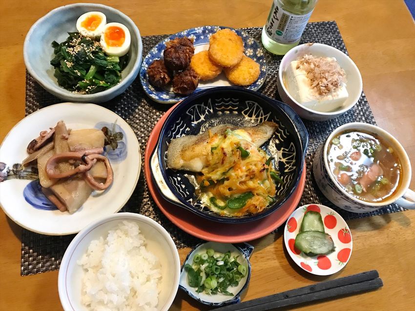 カラスカレイのチーズ焼き定食