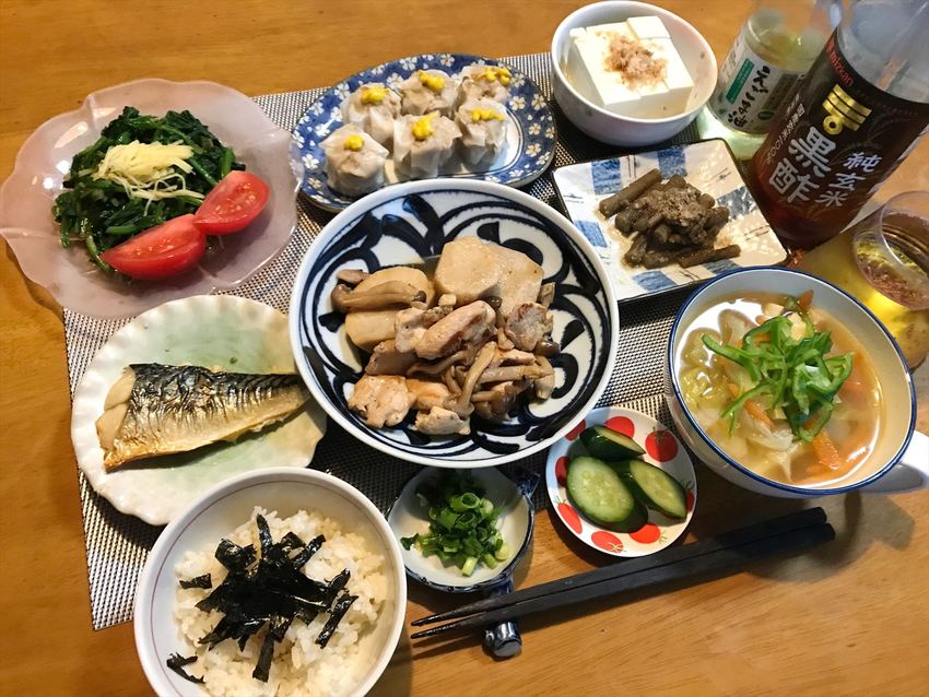里芋と鶏肉の煮物定食