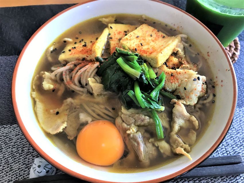 肉蕎麦カレー風味