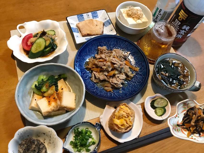 豚小間肉の生姜焼き