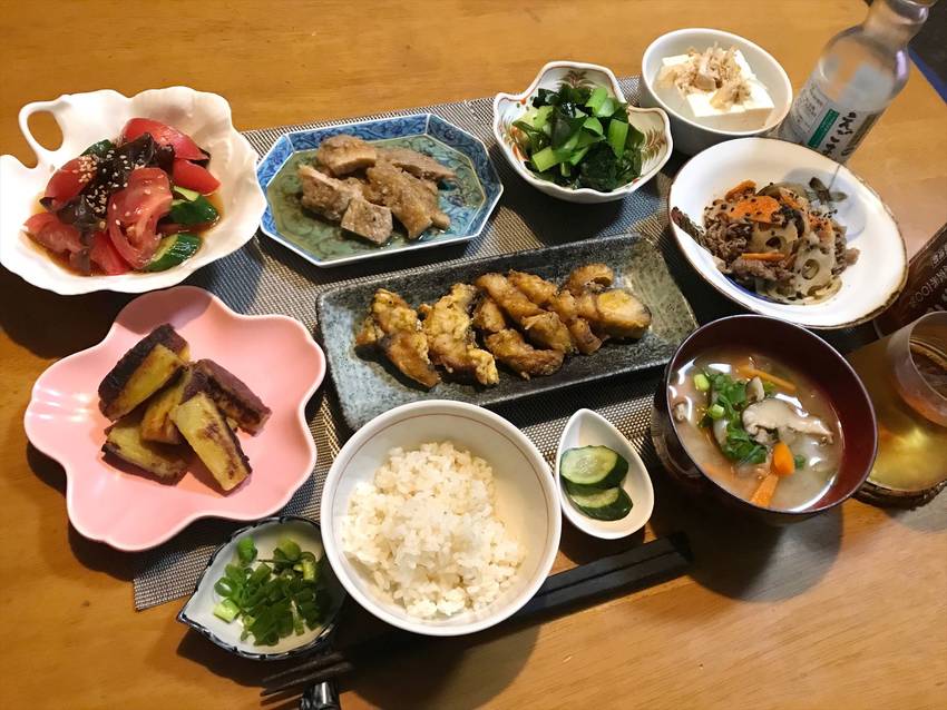 カレー風味のサバ竜田揚げ　