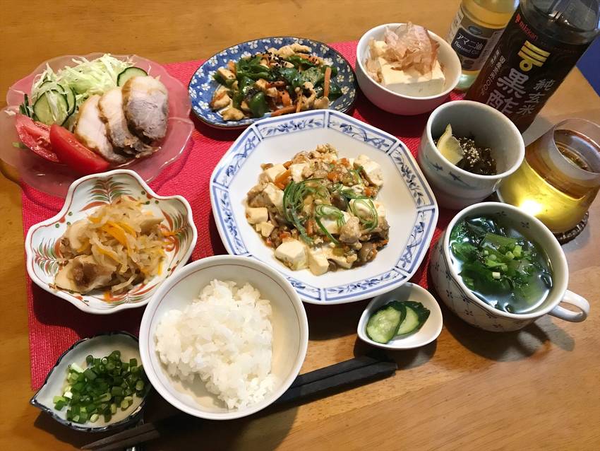 豆腐と鶏そぼろの餡かけ