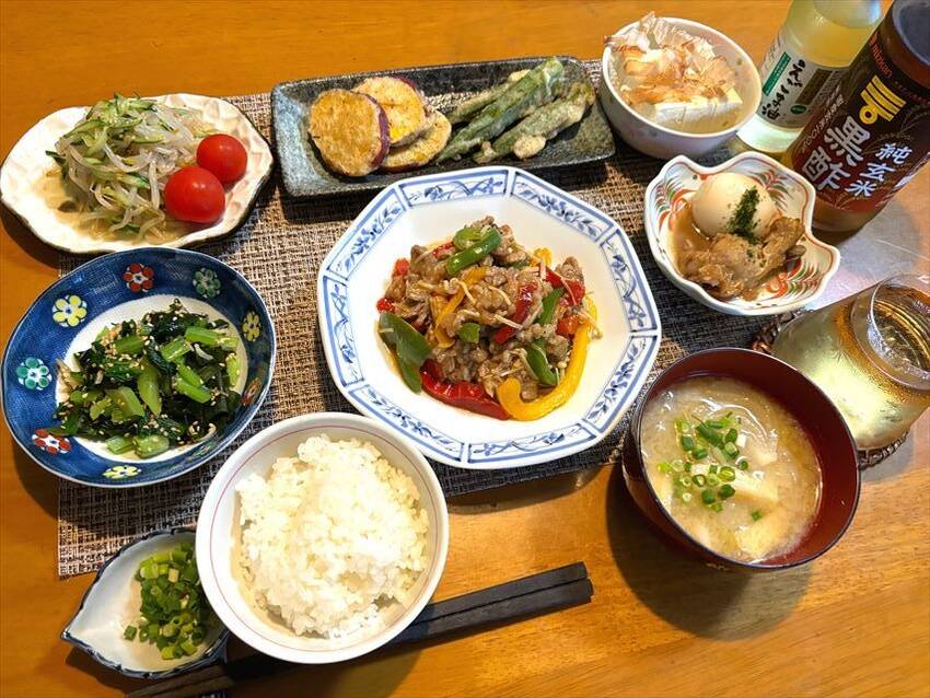 牛バラ肉とパプリカの中華炒め