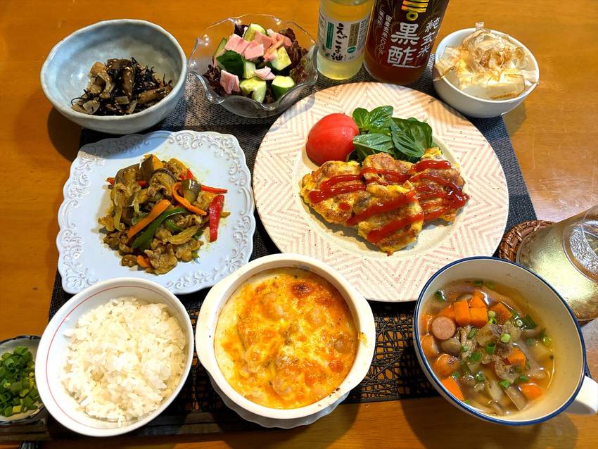 【献立写真】毎日の食事に感謝の...
