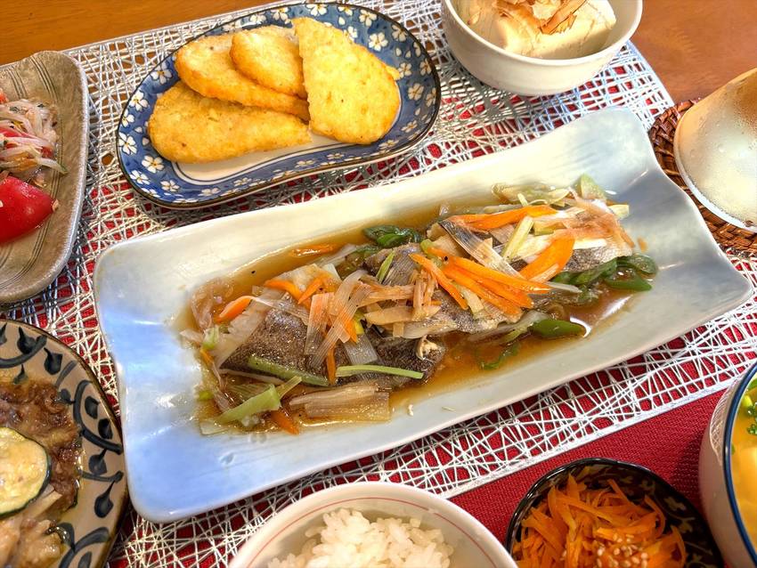 中華風蒸し魚...