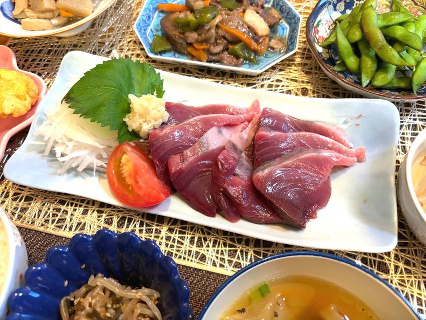 カツオの刺身 【献立写真】 毎...